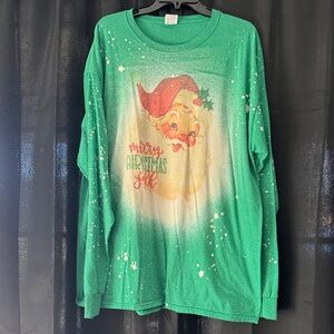 Green Christmas Womens Shirt